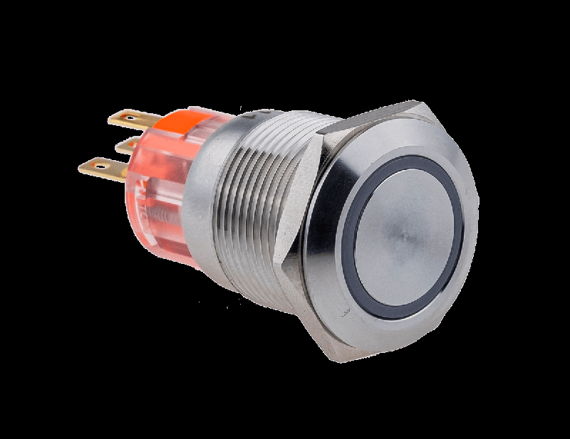 Кнопка IP67 с подсветкой бел. с возвратом 1NO+1NC 220В AC MT67-R220W11 ОВЕН 107346