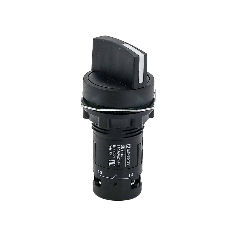 Переключатель на 2 положения с возвратом короткая ручка 1NO+1NC IP54 пластик MTB7-ED45 ОВЕН 132707