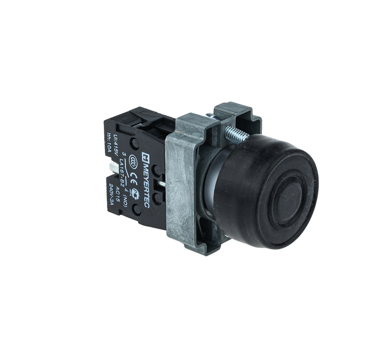 Кнопка в кожухе черн. 1NO мет. MTB2-BPZ112 ОВЕН 58160