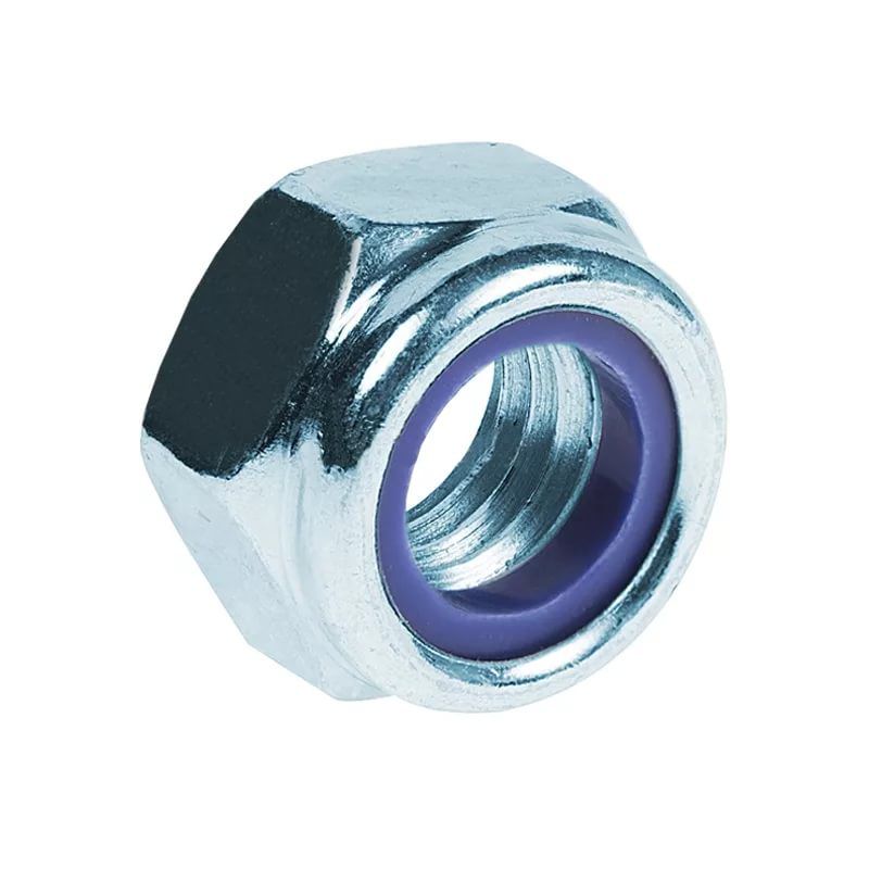 Гайка М10 с контрящим кольцом (DIN 985) (уп.100шт) Промрукав PR08.3668
