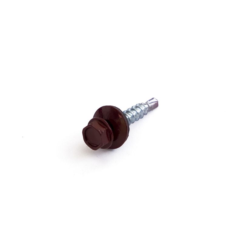Саморез кровельный 4.8х35 RAL 3005 красн. (уп.100шт) Промрукав PR08.9417