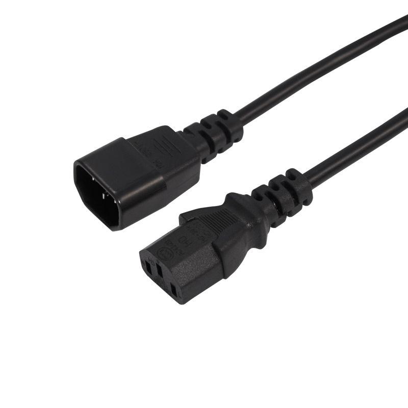 Шнур сетевой IEC 320 C13 - IEC 320 C14 3х1.0кв.мм 10А 0.6м Rexant 04-2726