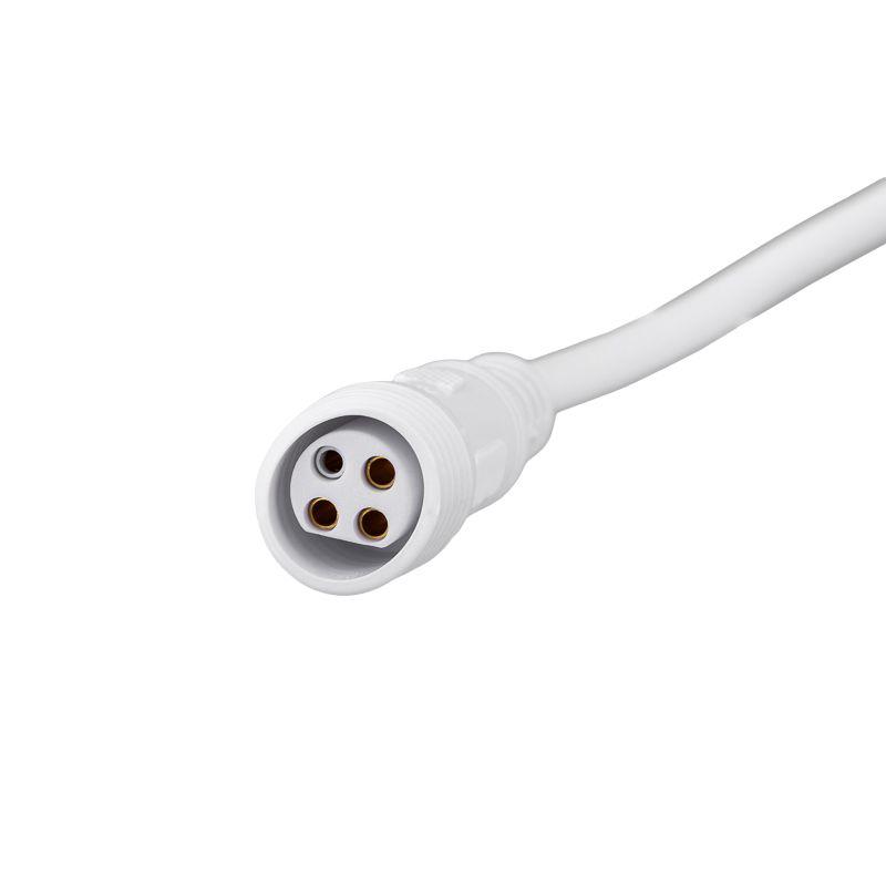 Кабель соединительный (4pin) герметичный (IP67) 4х0.75кв.мм 300В бел. Rexant 11-9440