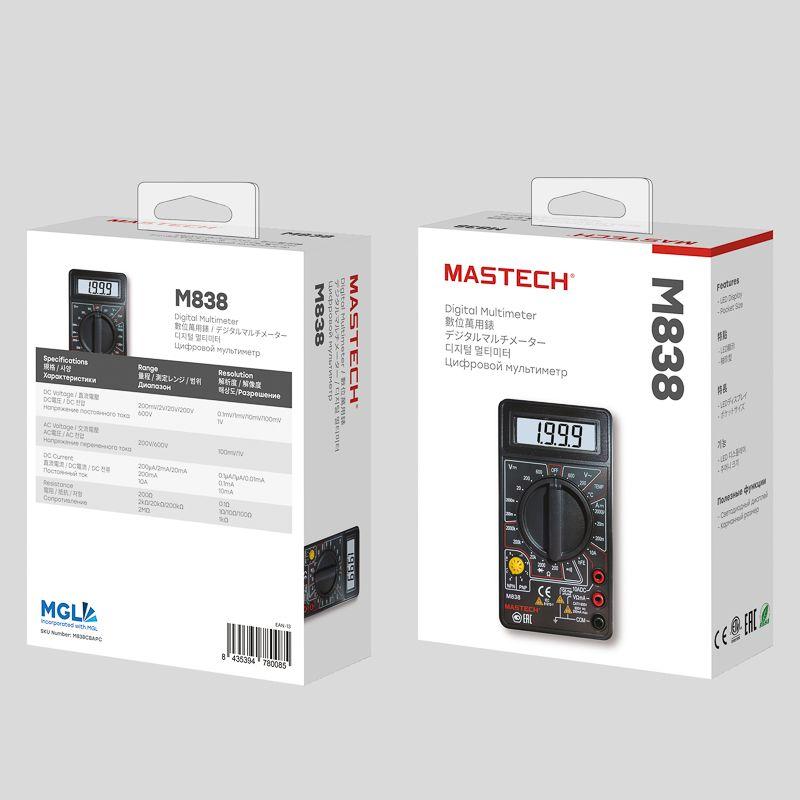 Портативный мультиметр M838 MASTECH (13-2004)