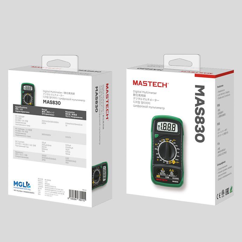 Портативный мультиметр MAS830 MASTECH (13-2011)