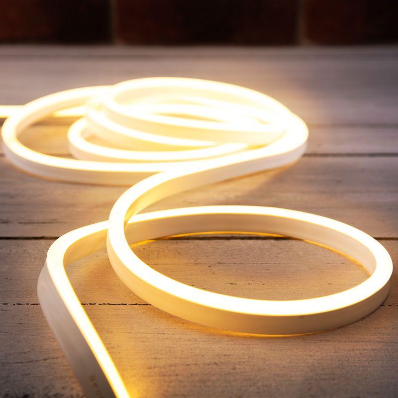 Шнур светодиодный гибкий неон Neon-Night SMD 8х16мм IP65 односторон. тепл. бел. 120 LED/м набор 10м 