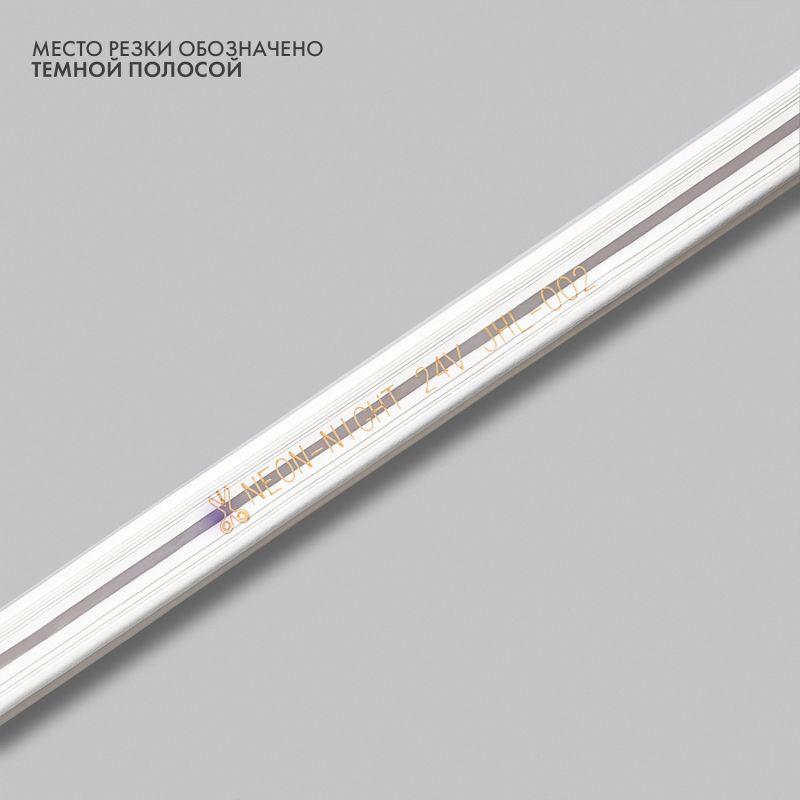 Шнур светодиодный гибкий неон SMD 8х16мм двухсторонний 24В бел. 120LED/м (уп.50м) Neon-Night 131-115