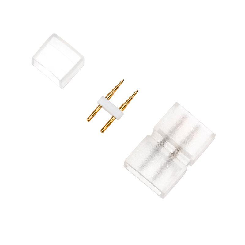 Набор установочный для одностороннего гибкого неона 8х16мм (шнур питания каучук с диодным мостом и в