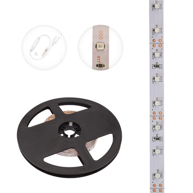 Лента светодиодная 12В SMD2835 4.8Вт/м 60LED/м син. 8мм IP20 (уп.5м) LAMPER 141-333