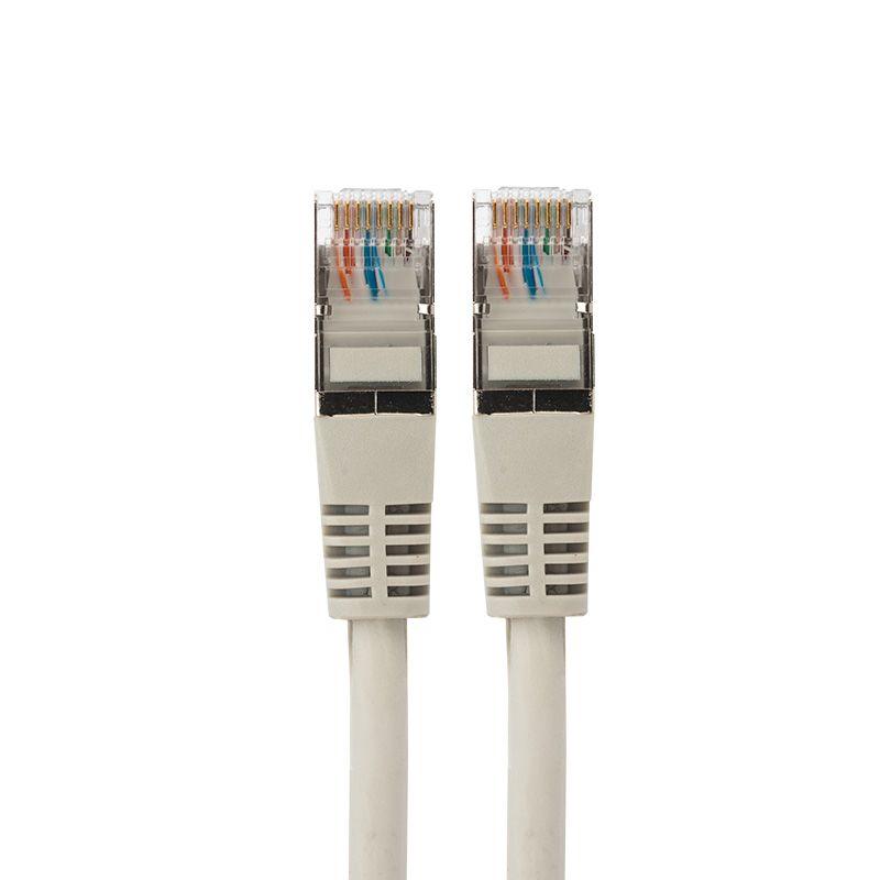 Патч-корд F/UTP кат.5e RJ45-RJ45 LSZH экранир. 1м сер. Rexant 18-8002-1