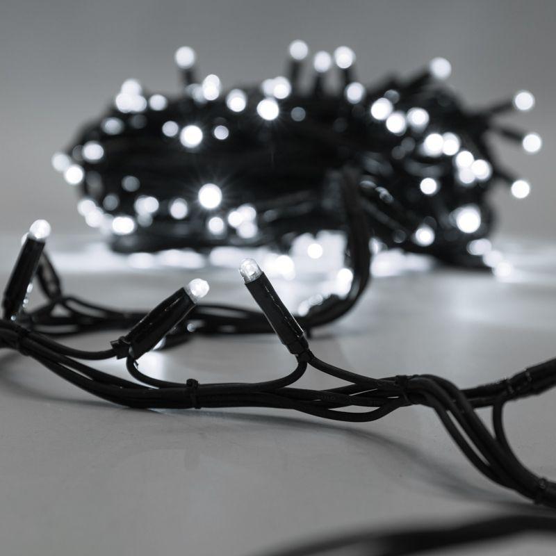 Гирлянда Нить управляемая 20м 240 LED БЕЛЫЙ черный каучук IP67 свечение с динамикой 230В нужен контроллер 217-204 NEON-NIGHT (303-325)