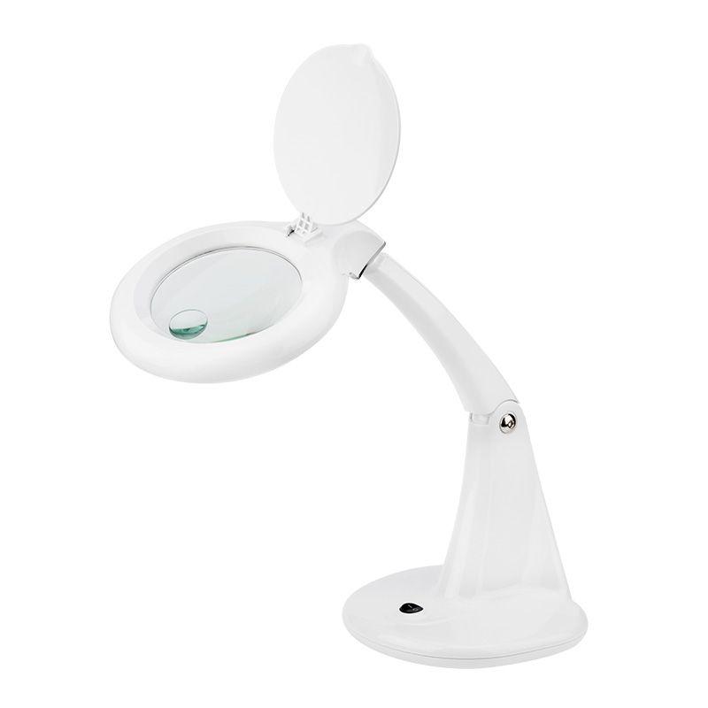 Лупа настольная 3D+12D с подсветкой 40 SMD LED d100мм бел. Rexant 31-0243