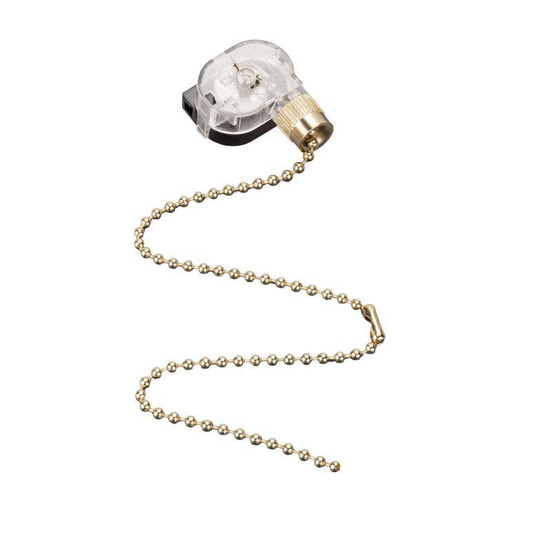 Выключатель для настенного свет. с цепочкой 270мм зол. Rexant 32-0102