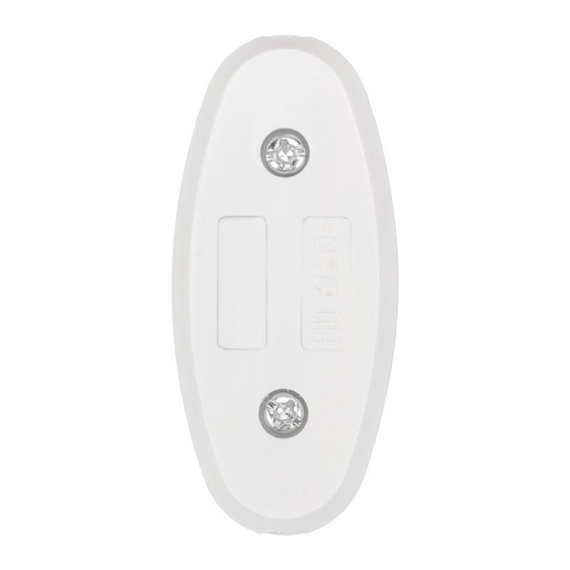 Выключатель-кнопка 6А 250ВON-OFF на электропровод для настольной лампы/бра бел. Rexant 36-3016