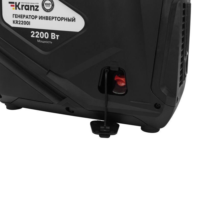 Генератор инверторный KR2200I 2.2кВт 230В 4л закрытый корпус ручной старт KRANZ KR-16-1141