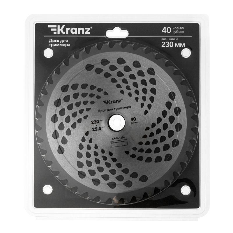 Диск для триммера 230х25.4мм 1.3мм 40зуб. Kranz KR-16-1224