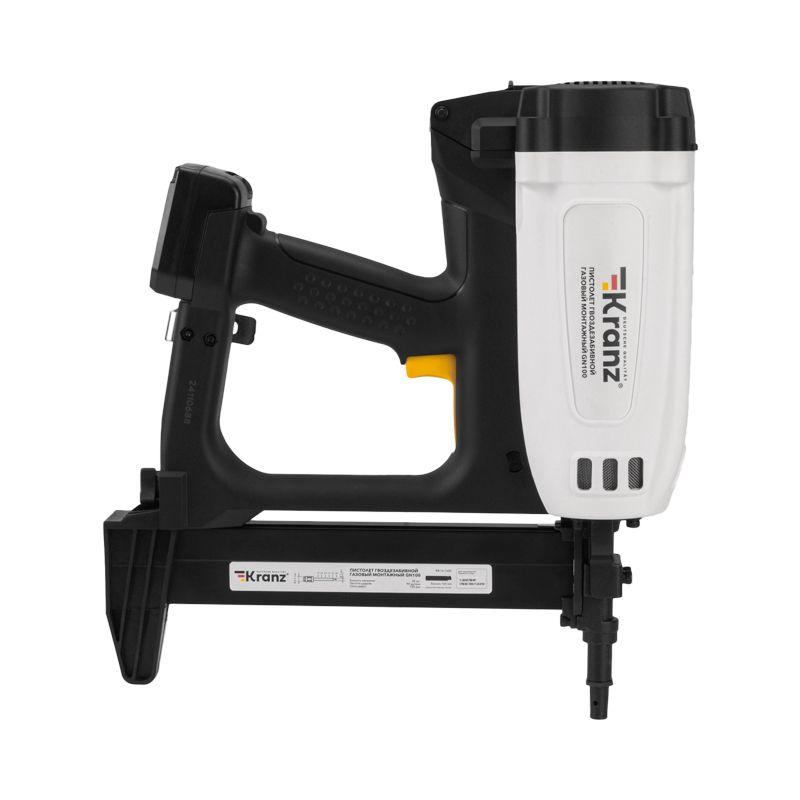 Пистолет гвоздезабивной газовый монтажный GN100 100Дж длина гвоздей 15-40мм d2.7-3мм KRANZ KR-16-165