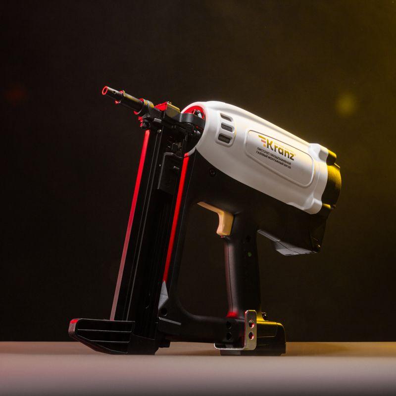 Пистолет гвоздезабивной газовый монтажный GN100 100Дж длина гвоздей 15-40мм d2.7-3мм KRANZ KR-16-165