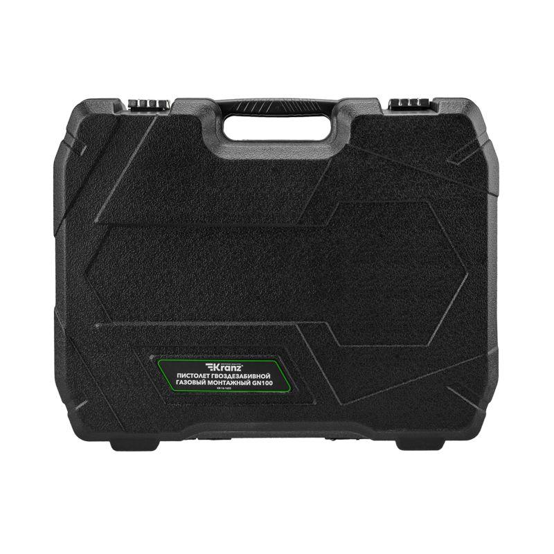 Пистолет гвоздезабивной газовый монтажный GN100 100Дж длина гвоздей 15-40мм d2.7-3мм KRANZ KR-16-165