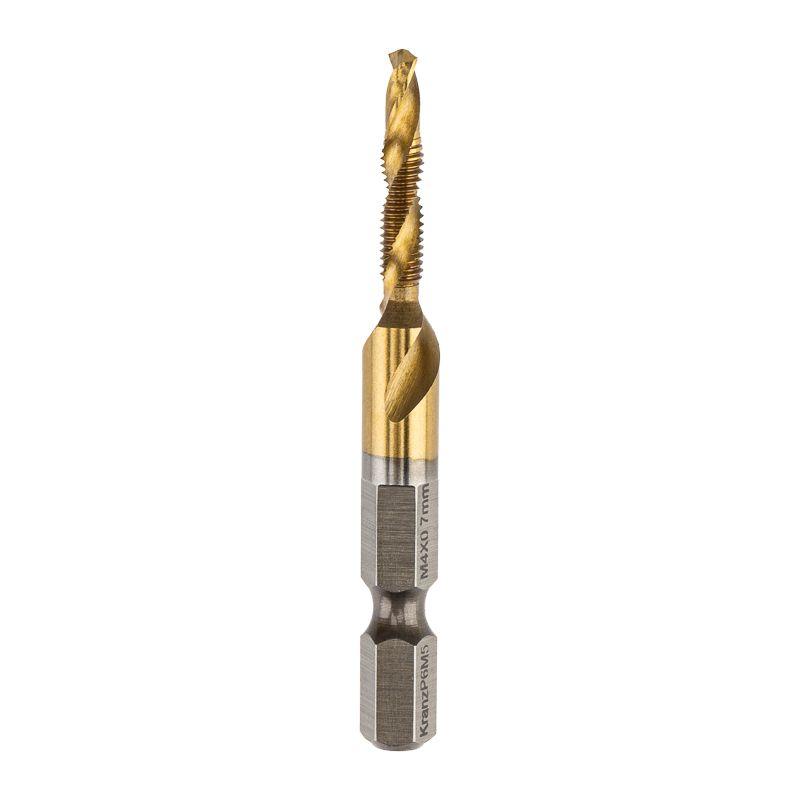 Сверло-метчик М4 Р6М5 ТИТАН Kranz KR-91-0694