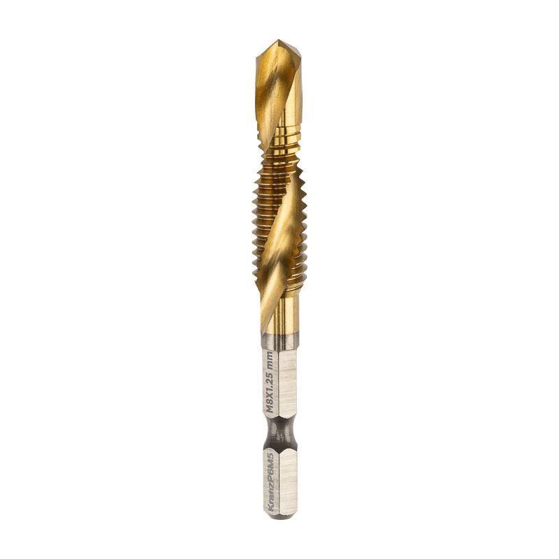 Сверло-метчик М8 Р6М5 ТИТАН Kranz KR-91-0697