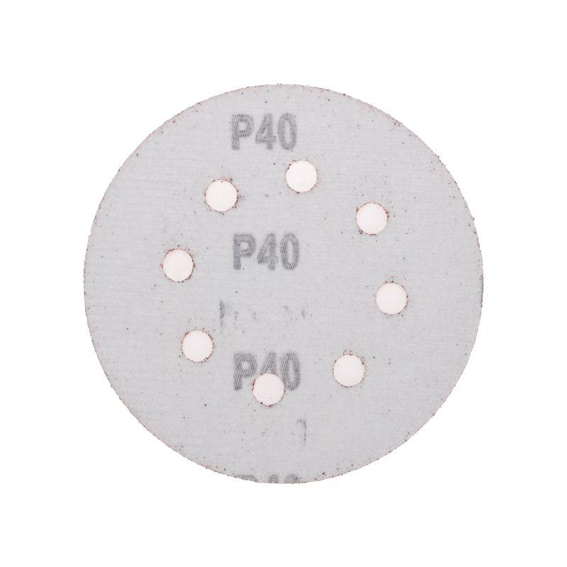 Диск абразивный на ворсовой основе на липучке перфорир. P40 125мм (уп.10шт) Kranz KR-91-1164