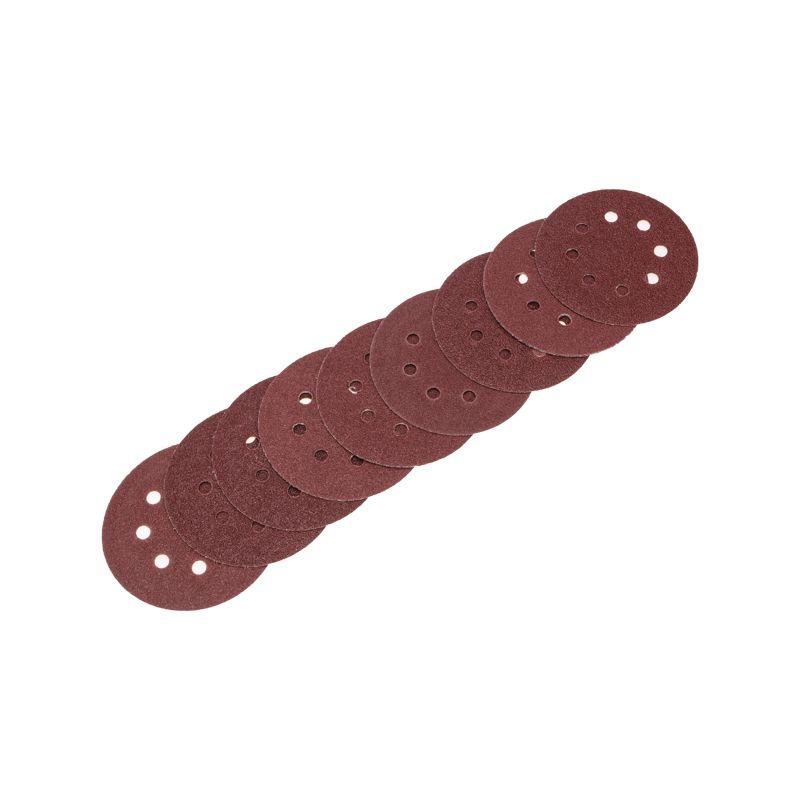 Диск абразивный на ворсовой основе на липучке перфорир. P60 125мм (уп.10шт) Kranz KR-91-1165