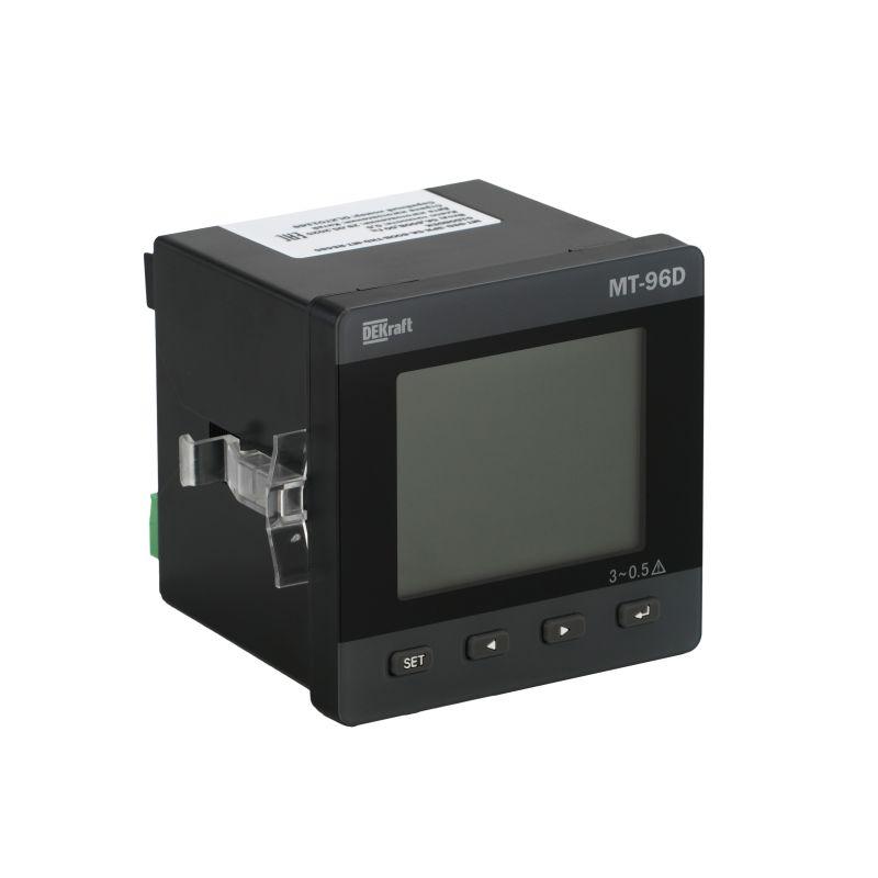 Мультиметр 96х96мм 3ф вход 100В 1А THD+multi-tariff RS485 МТ-96D DEKraft 51510DEK