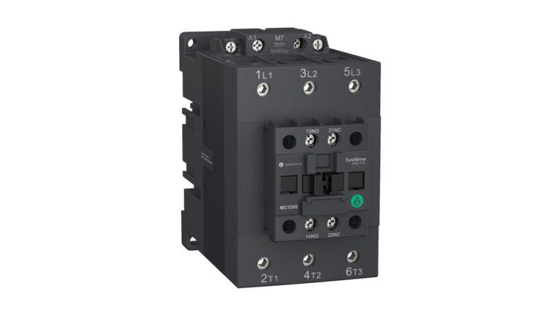 Контактор MC1D 3п 80А кат. 24-60В AC/DC 1НО+1НЗ SE MC1D80BNE
