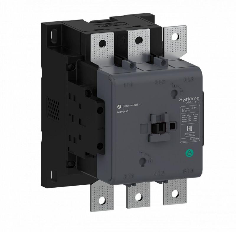 Контактор MC1G 3п 500А кат. 250-500В AC/DC 2НО+2НЗ SE MC1G500URE
