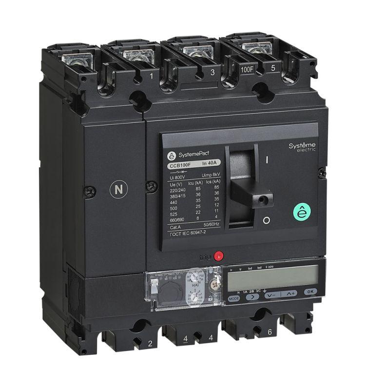 Выключатель автоматический SPC100 100кА S5.2E 4P4D 40А SE SPC100S04052E4DFC