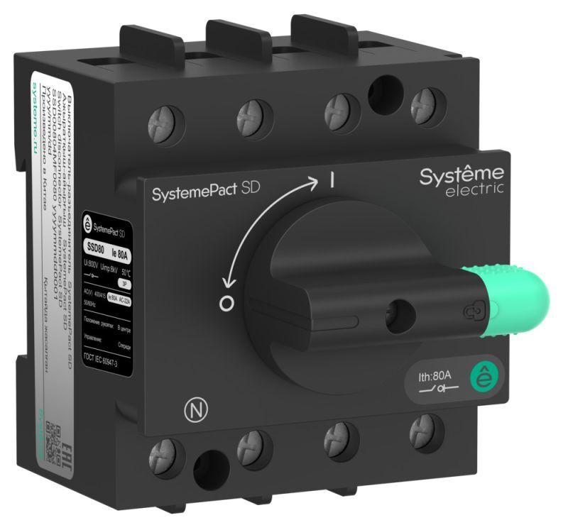 Выключатель-разъединитель SystemePact SD80 4п 32А SE SSD00804MF0032