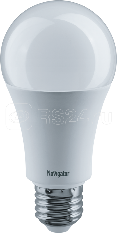 Лампа светодиодная 61 282 NLL-A70-20-230-4K-E27 20Вт грушевидная матовая 4000К нейтр. бел. E27 1600лм 176-264В NAVIGATOR 61282 купить в интернет-магазине RS24