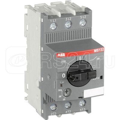Выключатель автоматический для защиты двигателя 1А 100кА MS132-1.0 ABB 1SAM350000R1005 купить в интернет-магазине RS24