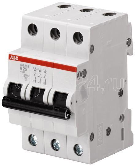 Выключатель автоматический модульный 3п B 20А 6кА SH203 B 20 ABB 2CDS213001R0205 купить в интернет-магазине RS24