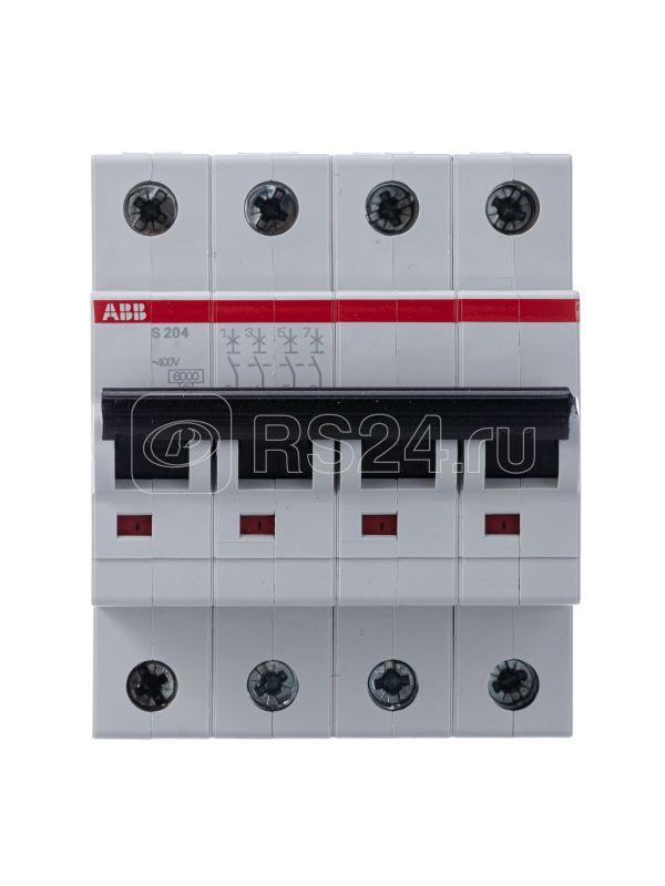 Выключатель автоматический модульный 4п C 20А 6кА S204 C20 ABB 2CDS254001R0204 купить в интернет-магазине RS24