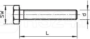 Болт с шестигранной головкой M6х40 342 G OBO 3156400 купить в интернет-магазине RS24
