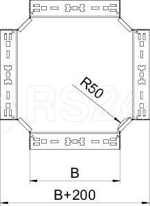 Секция крестообразная 85х400 RKM 840 FT OBO 7027109 купить в интернет-магазине RS24