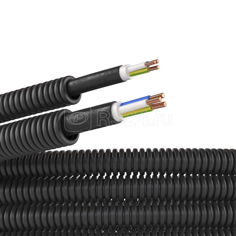 Труба гофрированная ПНД гибкая d16мм с кабелем ВВГнг(А)-LS 1.5х3 РЭК ГОСТ+ черн. (уп.50м) DKC 7L71650 купить в интернет-магазине RS24