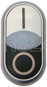 Кнопка двойная с сигнальной лампой; плоские I бел. 0 черн. M22-DDLF-WS-X1/X0 EATON 284816 купить в интернет-магазине RS24