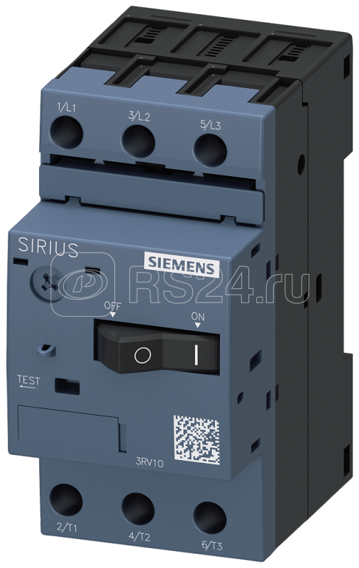 Выключатель автоматический для защиты двигателя 0.55-0.8А 3RV10 Siemens 3RV10110HA10 купить в интернет-магазине RS24