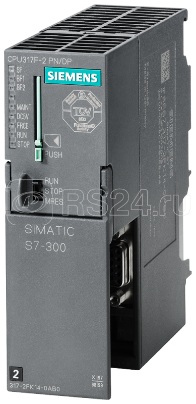Процессор центральный SIMATIC S7-300 CPU 317F-2 PN/DP Siemens 6ES73172FK140AB0 купить в интернет-магазине RS24