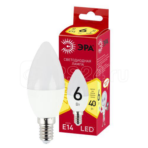 Лампа светодиодная LINE LED B35-6W-827-E14 R B35 6Вт свеча E14 тепл ...