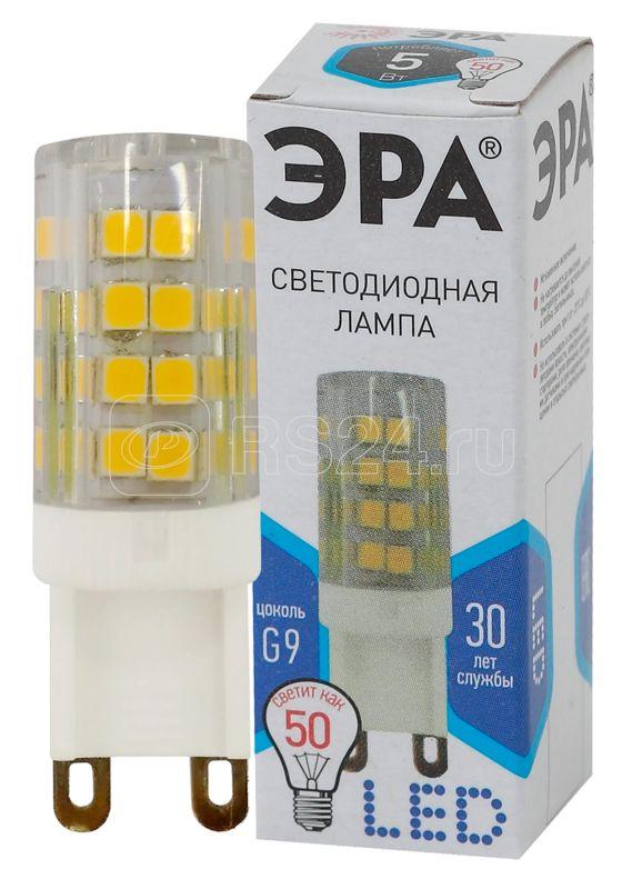 Лампа светодиодная JCD-5w-220V-corn ceramics-840-G9 400лм ЭРА Б0027864 купить в интернет-магазине RS24