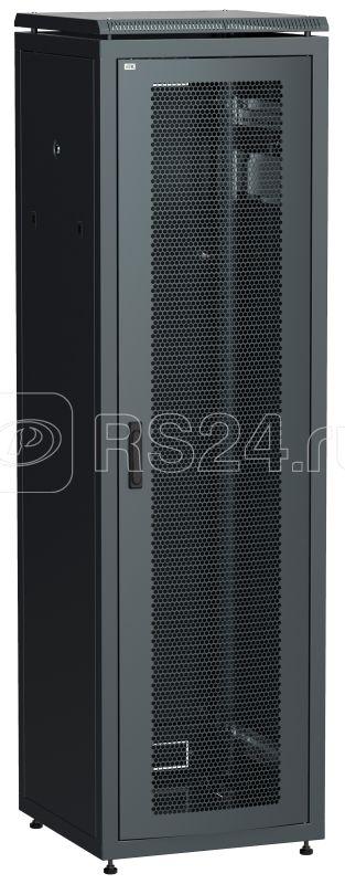 Шкаф сетевой 19дюйм LINEA N 42U 600х600мм перфорированная передняя дверь черн. ITK LN05-42U66-P купить в интернет-магазине RS24