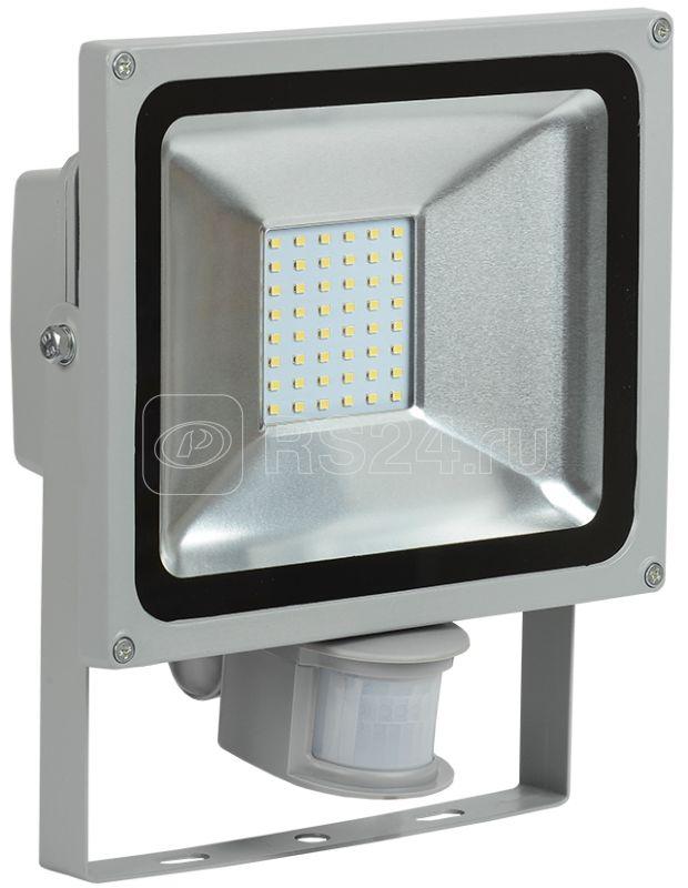 Прожектор светодиодный СДО 05-30Д 30Вт 6500К IP44 SMD детектор сер. IEK LPDO502-30-K03 купить в интернет-магазине RS24