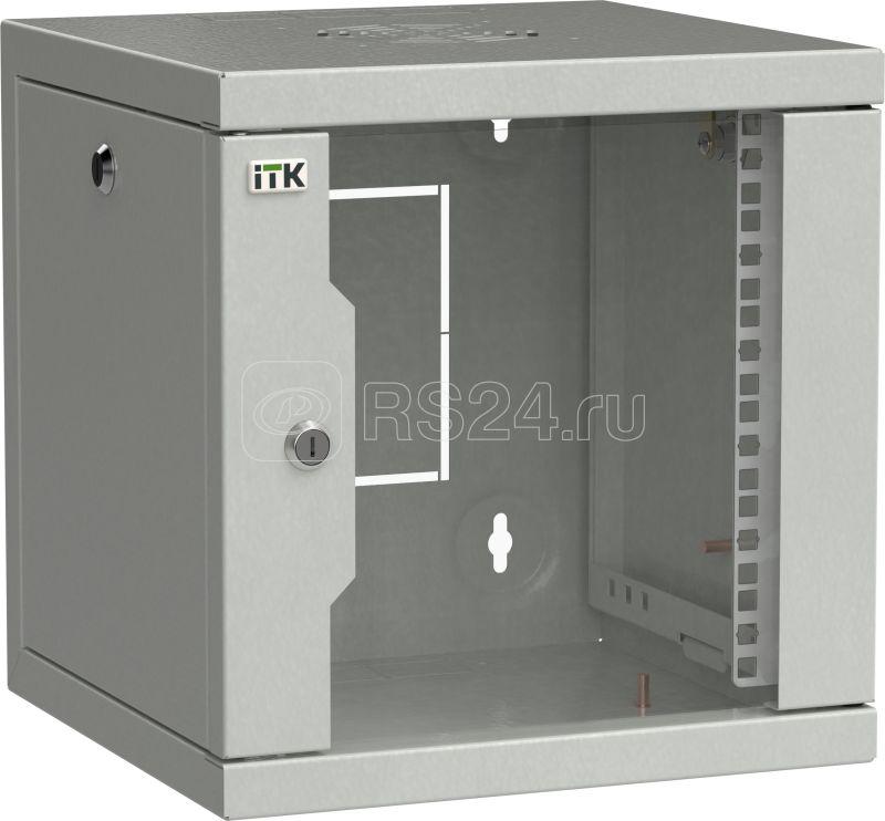 Lwe3 06u64 gf itk шкаф linea we 6u 600x450мм дверь стекло серый