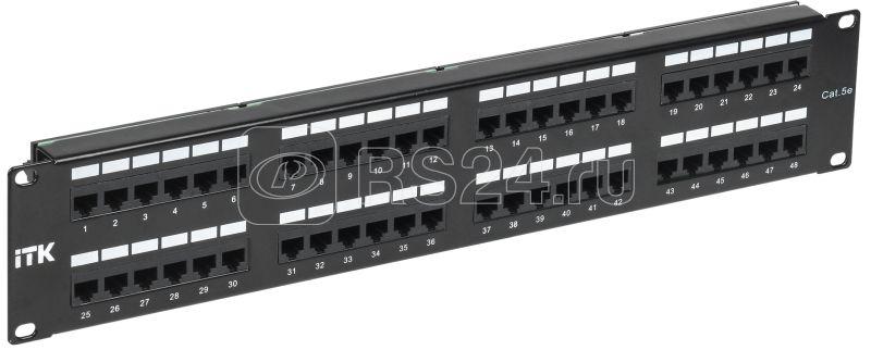 Патч-панель 2U кат.5е UTP 48 портов (Dual) ITK PP48-2UC5EU-D05 купить в интернет-магазине RS24