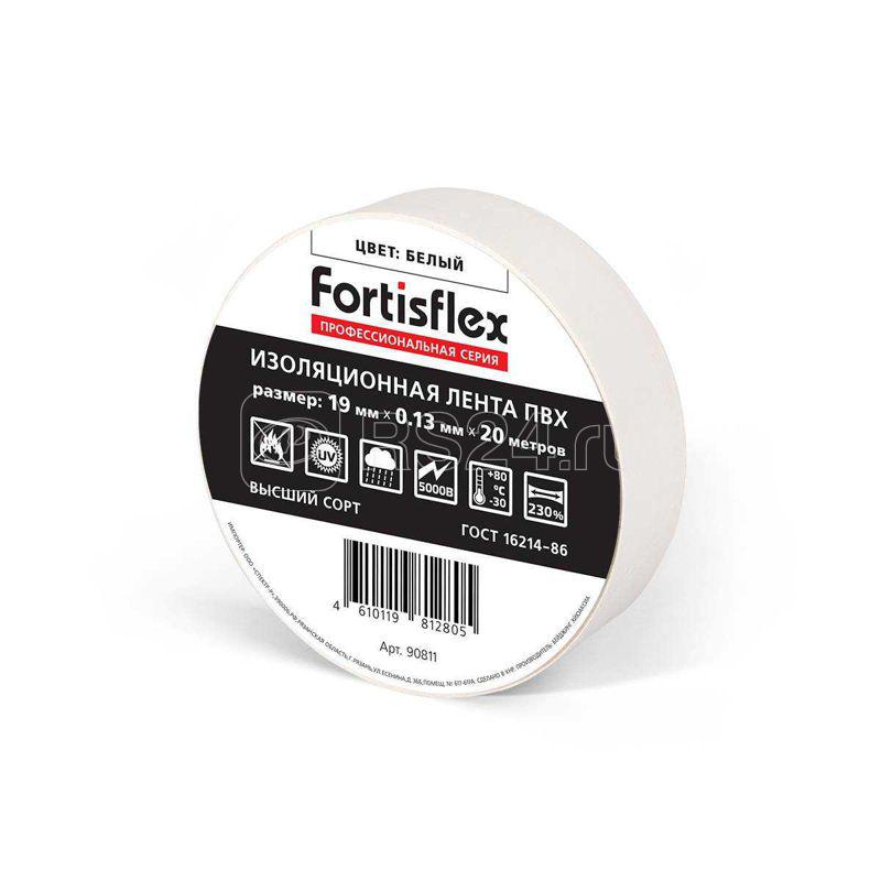 Изолента ПВХ 19х0.13х20 черн. Fortisflex 90816