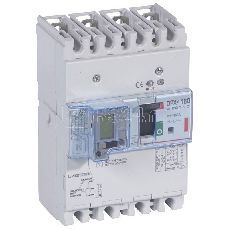 Выключатель автоматический дифференциального тока 4п 100А 36кА DPX3 160 термомагнитн. расцеп. Leg 420115 купить в интернет-магазине RS24